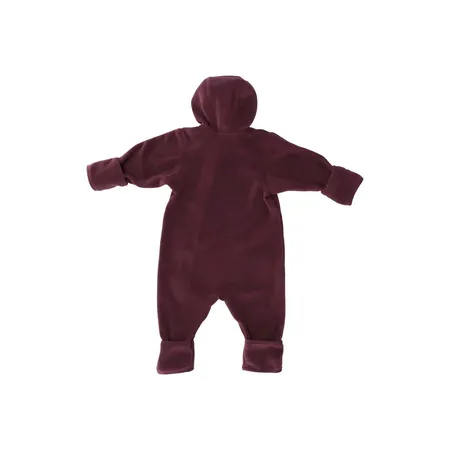 Sterntaler Overall aus Melangefleece dunkellila, 86