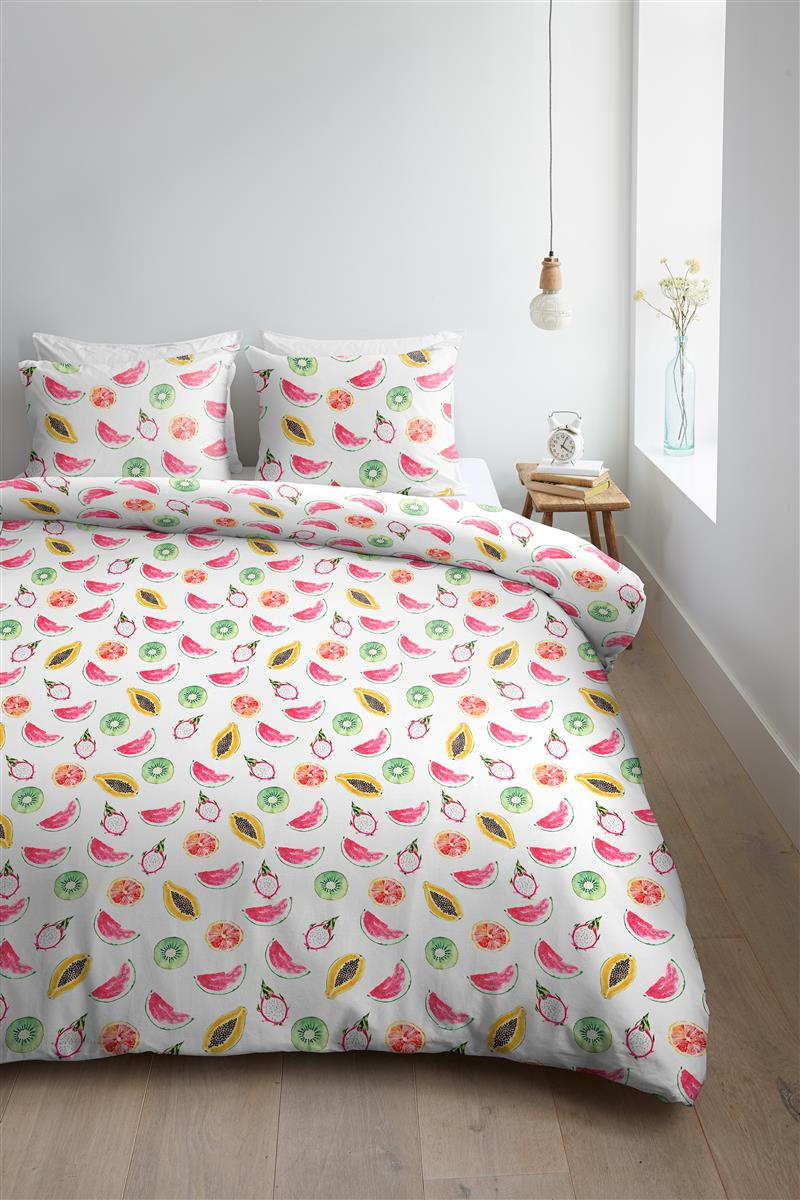 Bettwäsche TUTTI FRUTTI 135x200 cm, mit 1 Kissen