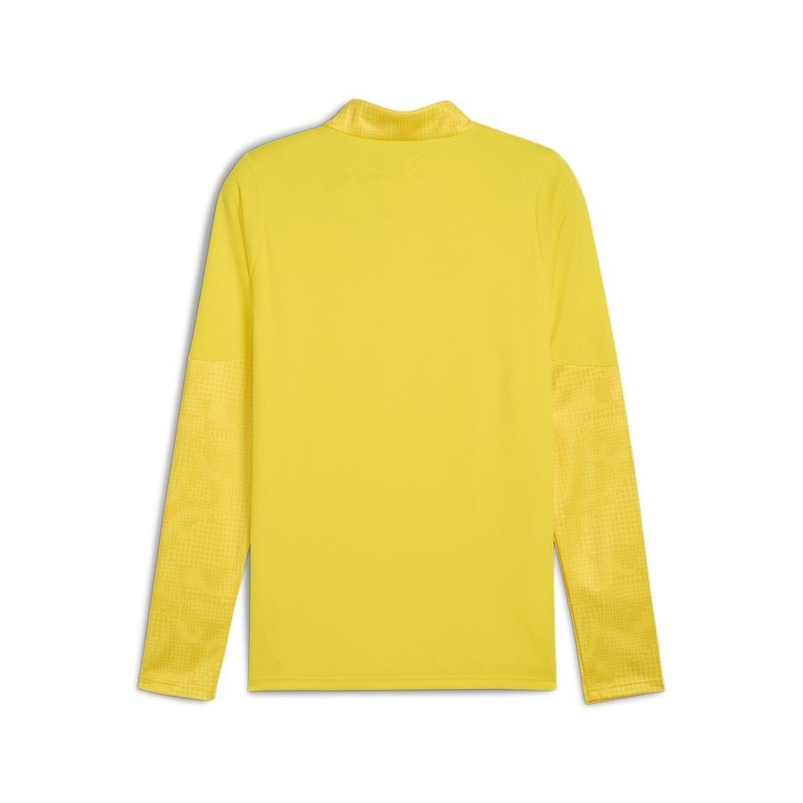 PUMA Maillot d'Entraînement teamCUP Fermeture Éclair 1/4 - Faster Yellow/Argenté