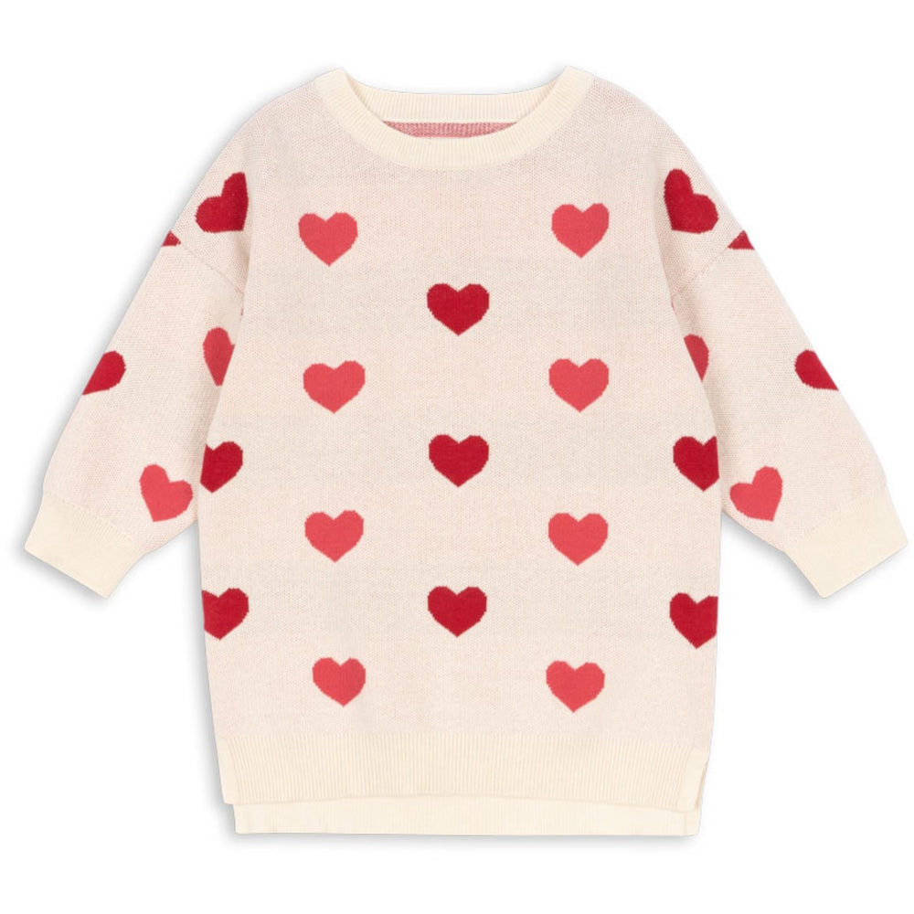 Køb Konges Sløjd Coeur Coloré Duo Pink Lapis Strik Kjole GOTS