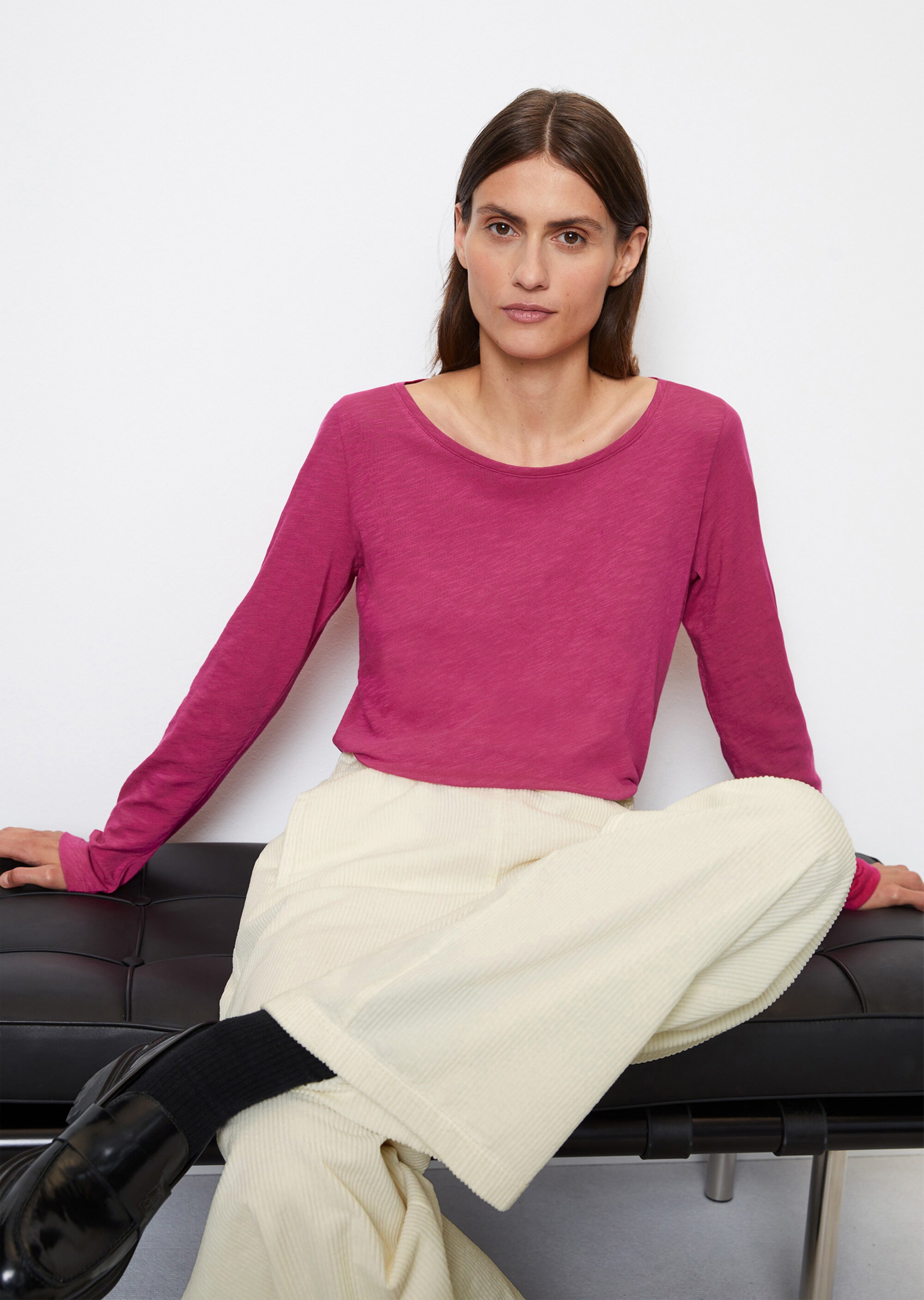 Longsleeve regularaus Slubjersey