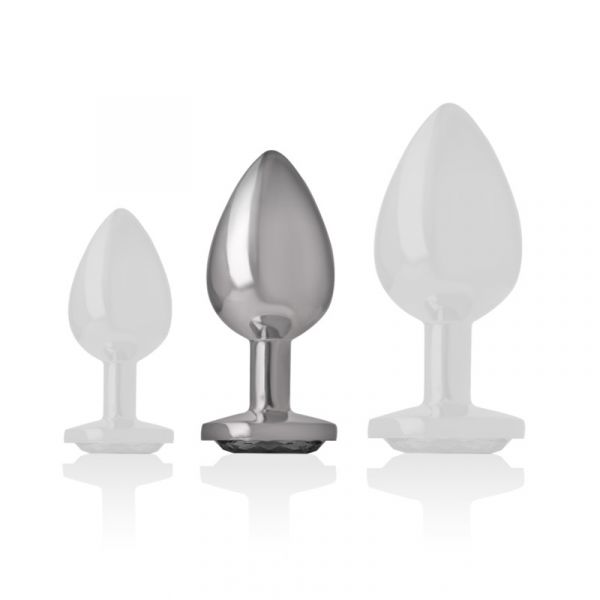 Intense Fun Intense Anal Plug Metal Black Size M