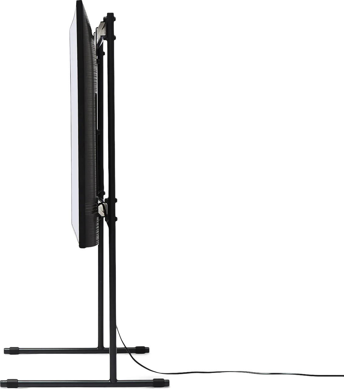 Pedestal Tube Noir Supports TV