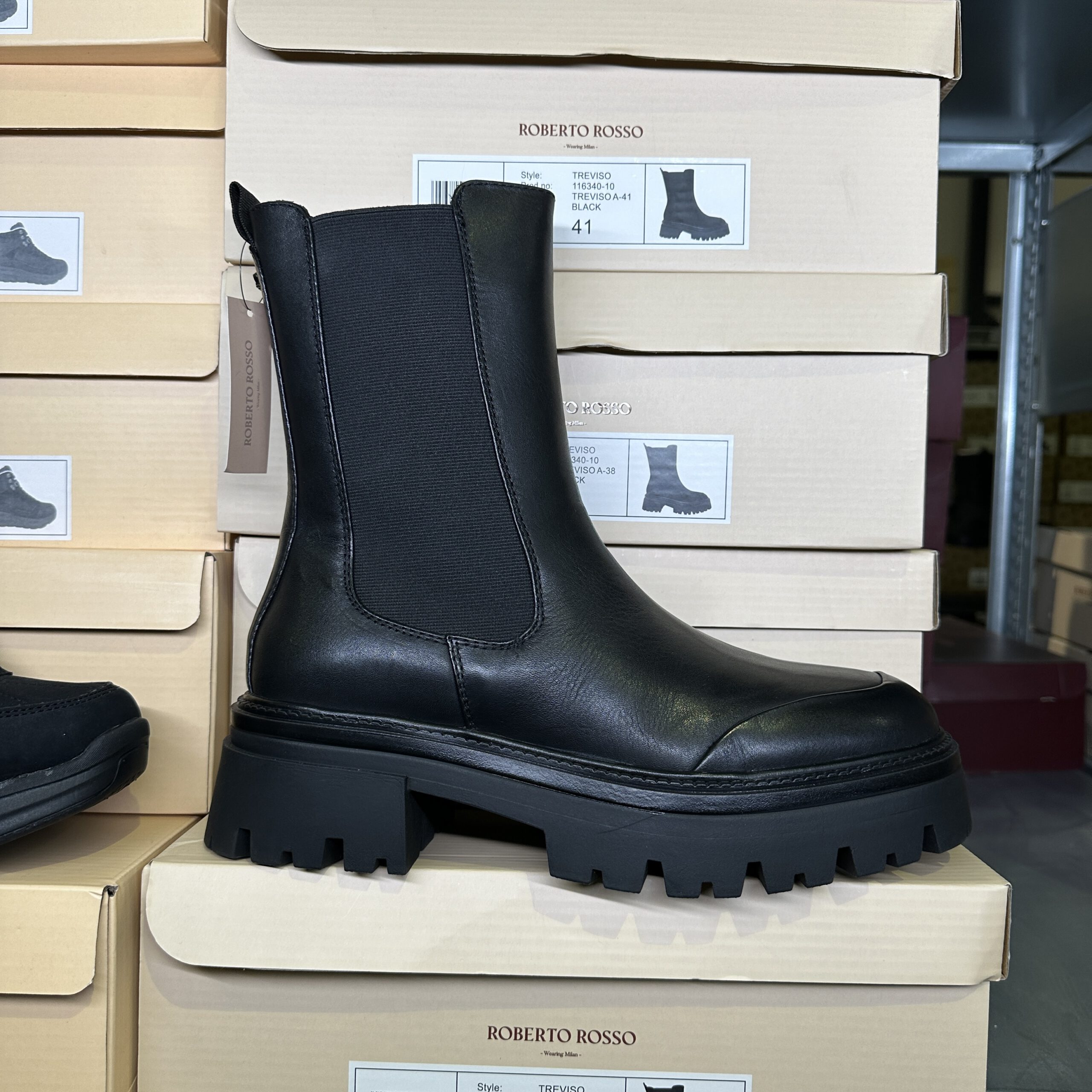 Roberto Rosso - Treviso Leather Chelsea Black