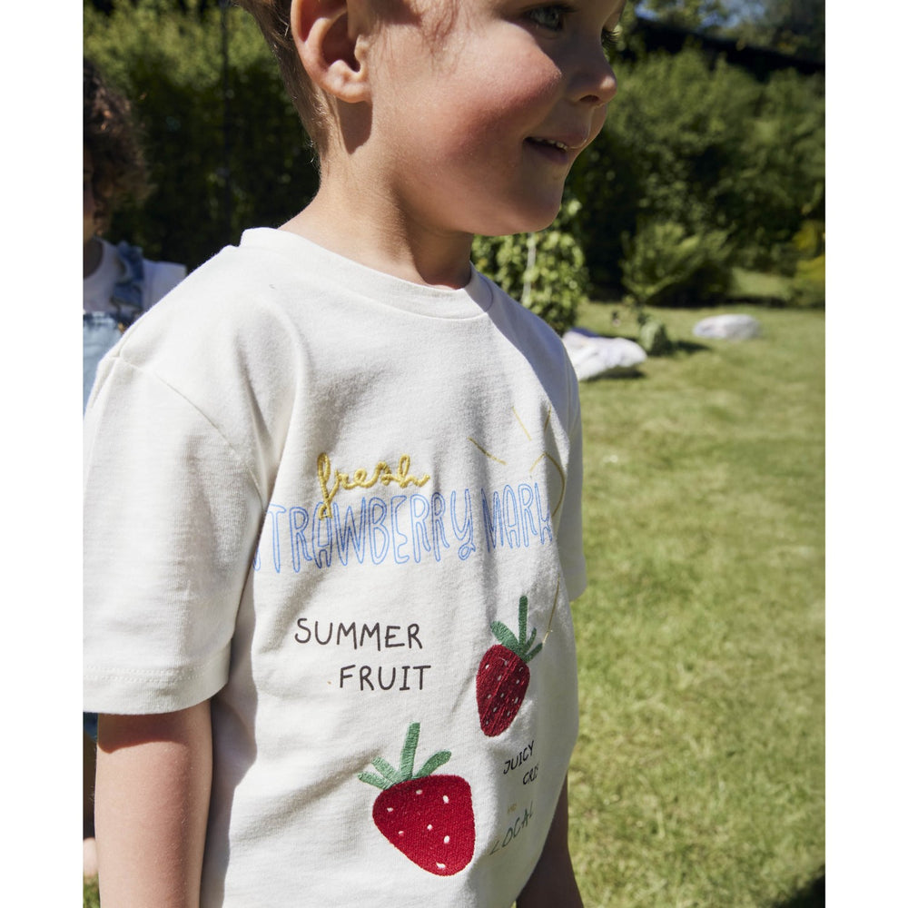 Køb Fliink Cloud Dancer Sommer Strawberry T-Shirt
