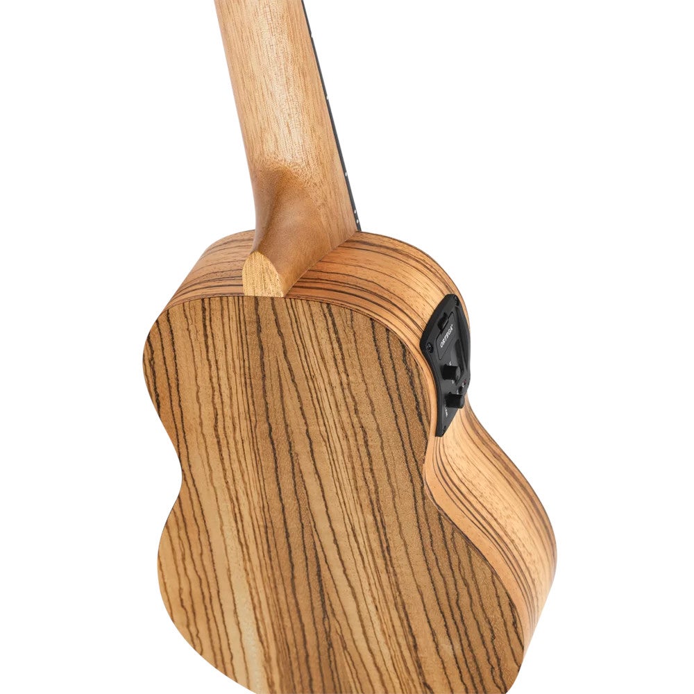 Ortega RFU10ZE Timber Series Natural E/A sopraan ukelele met gigbag