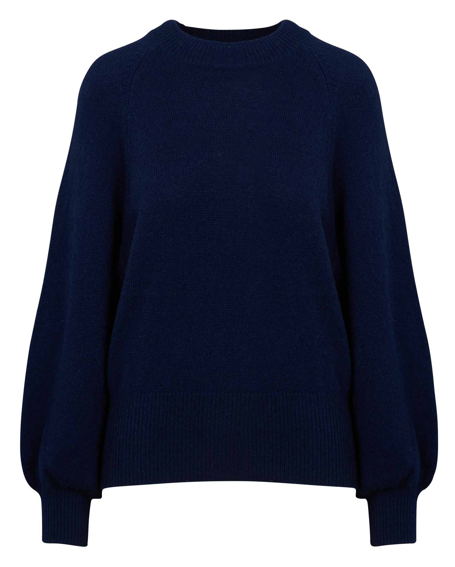 GANTO - Pull droit en laine mélangée | Bleu