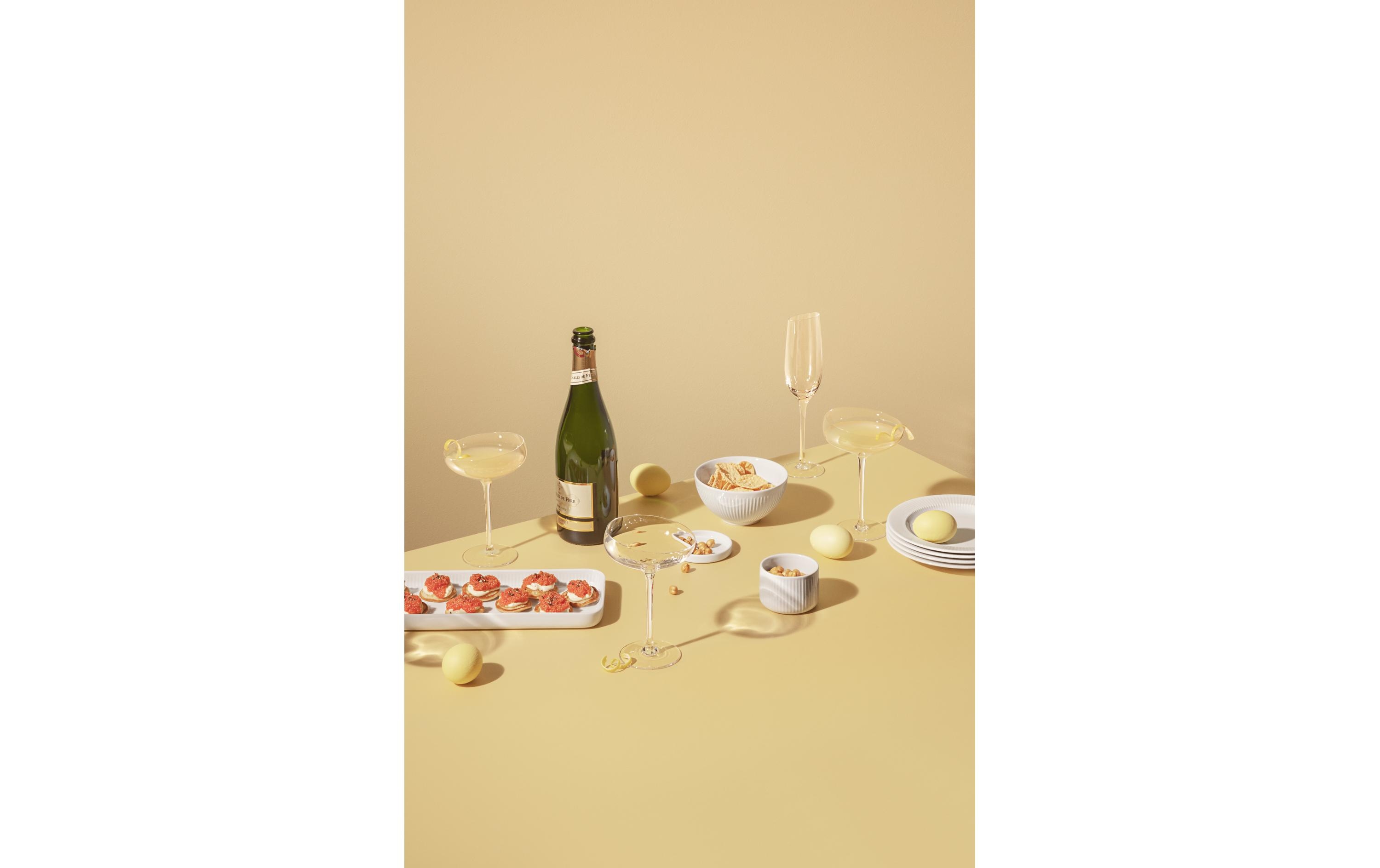 Champagnerglas 200 ml, 1 Stück, TransparentGlas für Champagner