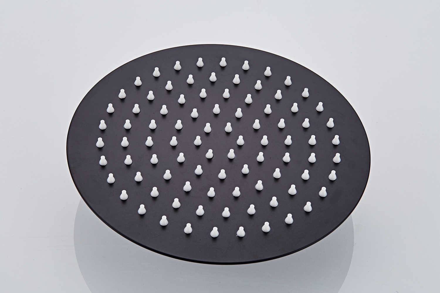 Saniclear Nero mat zwart opbouw regendouche 30cm met thermostaatkraan en staafhanddouche
