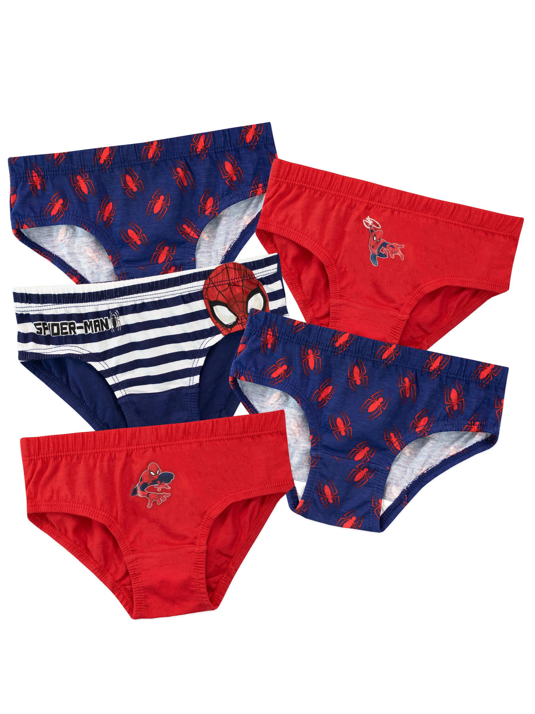 Character Spiderman 100% Cotton Underwears 5 Pack