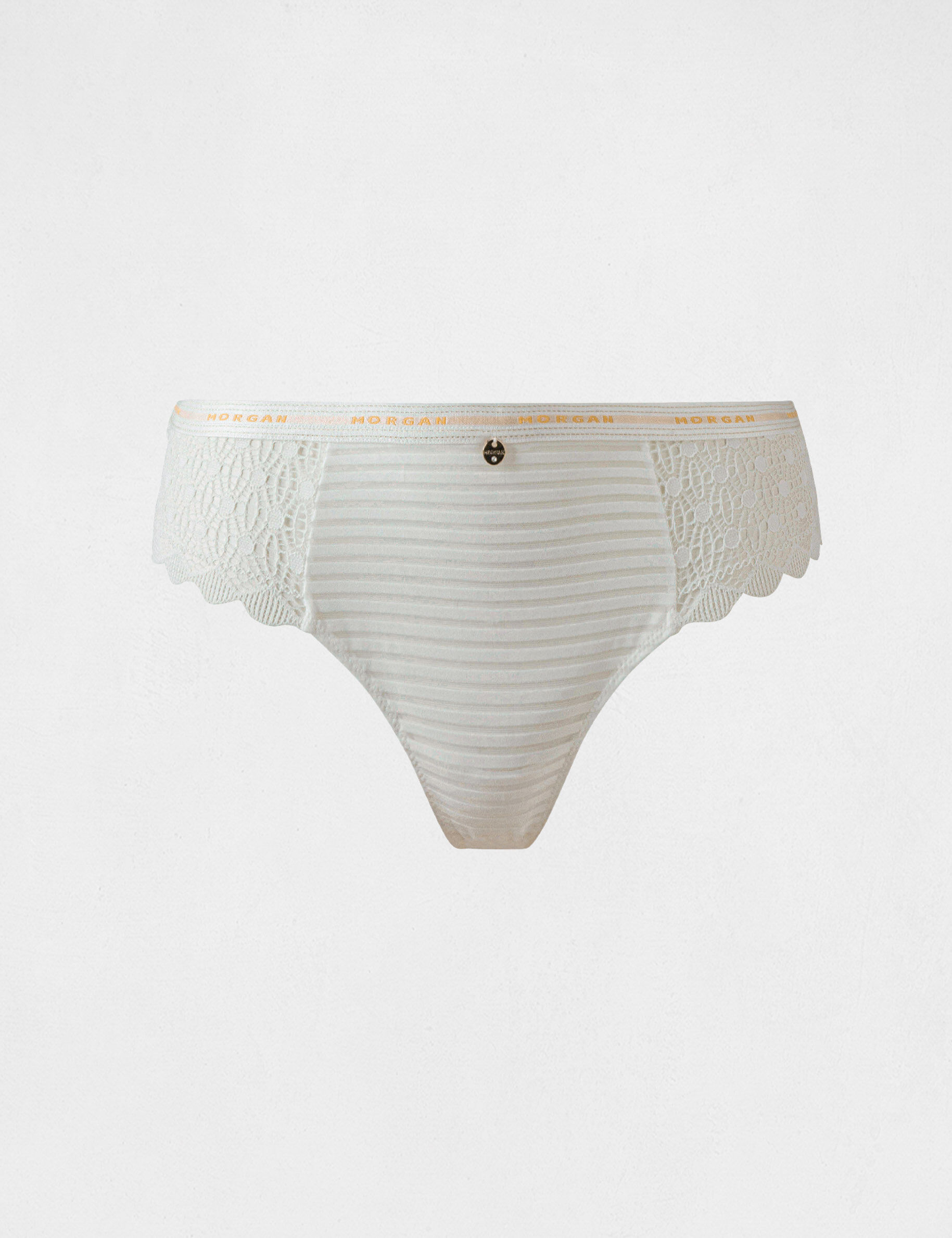 Shorty dentelle ivoire femme - ivoire
