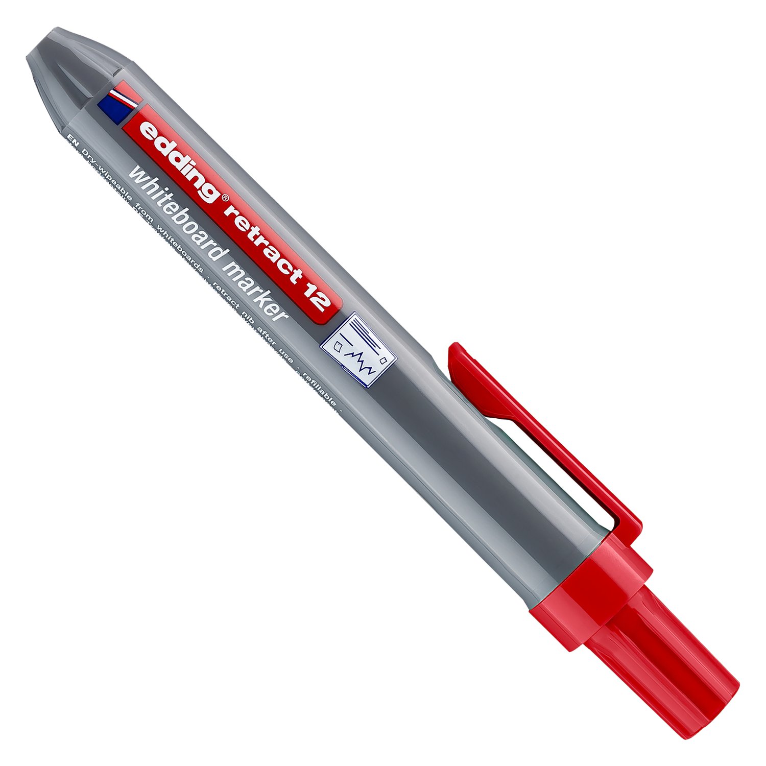 edding Whiteboardmarker Retract 12  - rot