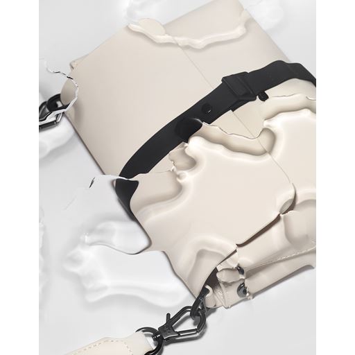 Gaston Luga Spläsh Crossbody Taske, Cloud Cream