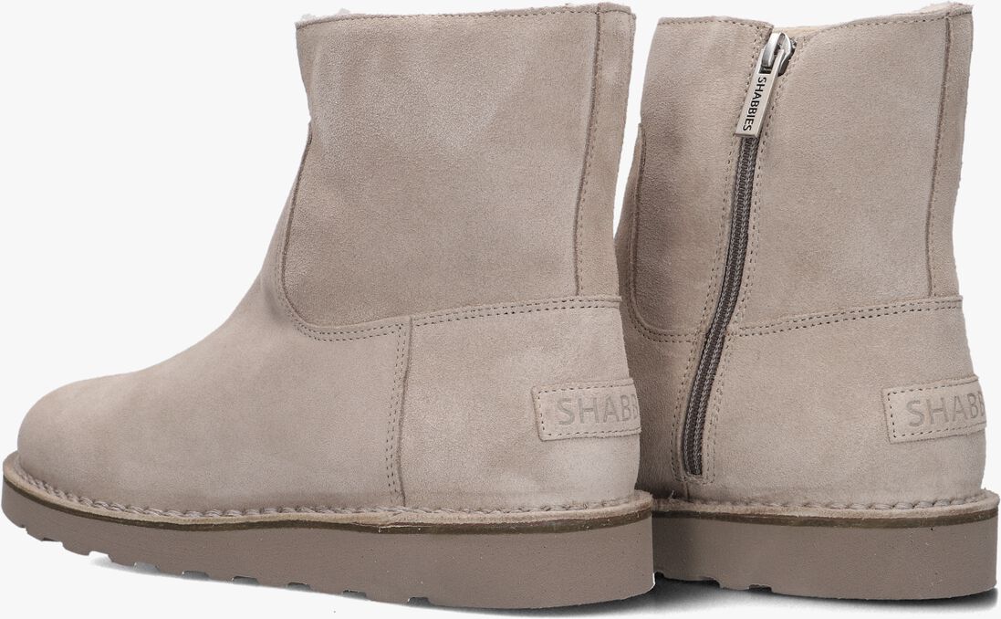 beige shabbies enkelboots palissa mia zip