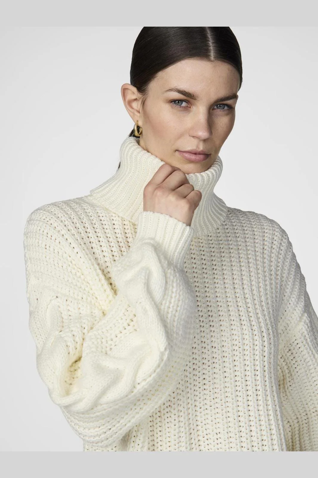 Y.A.S Yassanne Ls Knit Rollneck Pullover  birch