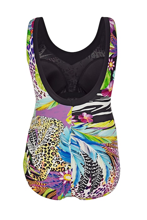 Badeanzug, Softschalen, Animalprint, tiefer Rückenausschnitt