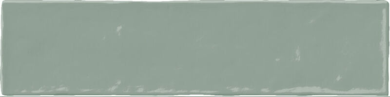 Tegelsample: Jabo Moos wandtegel groen handvorm 6.5x26 glans