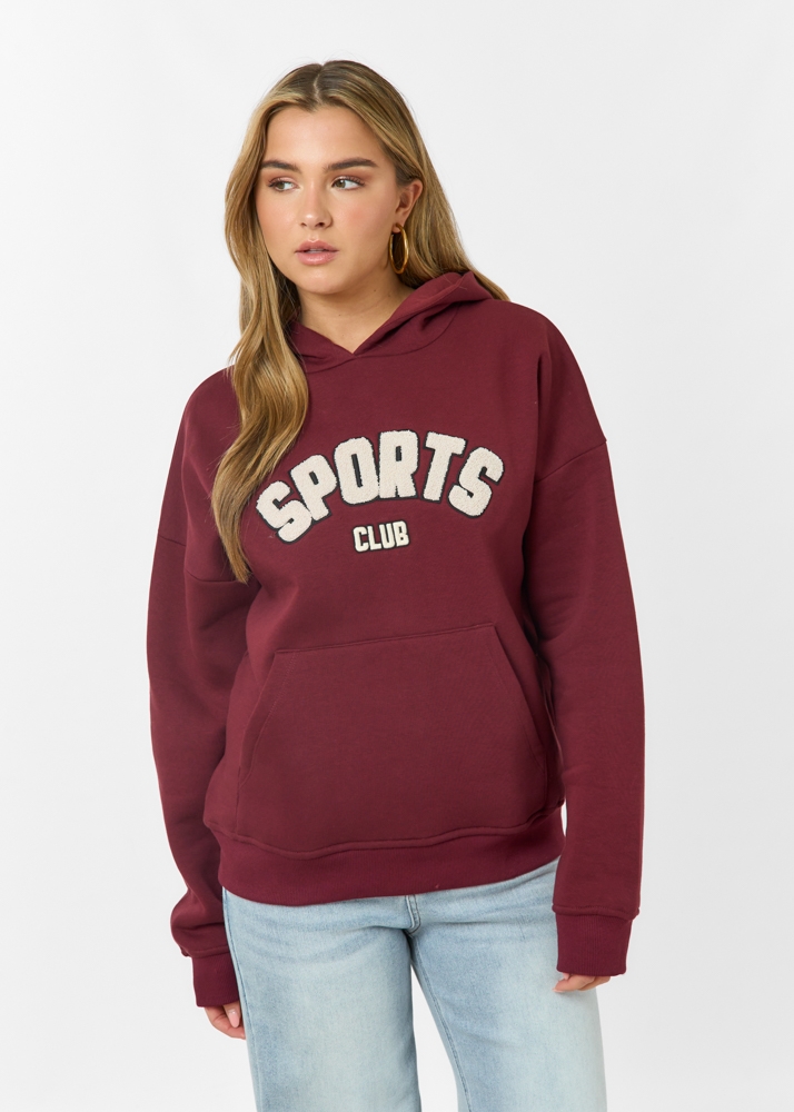 Demi hoodie burgundy