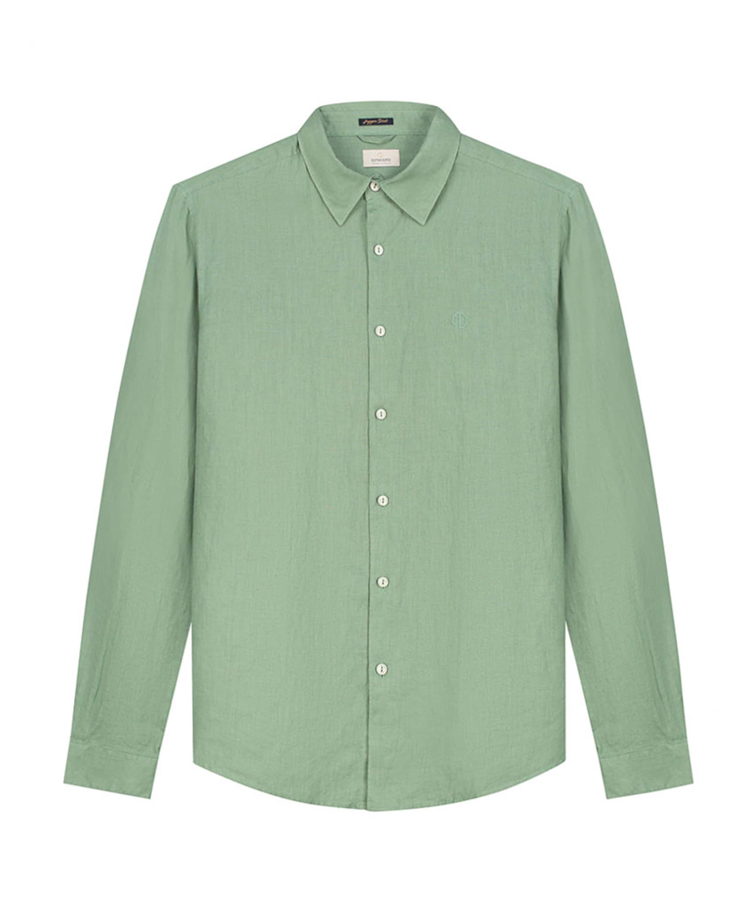 Dstrezzed Heren overhemd lange mouw groen