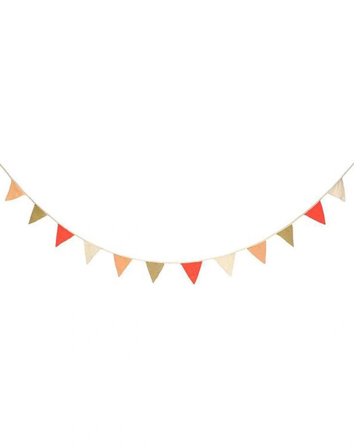 Girlande KNITTED FLAG BUNTING (3m) in bunt/orange