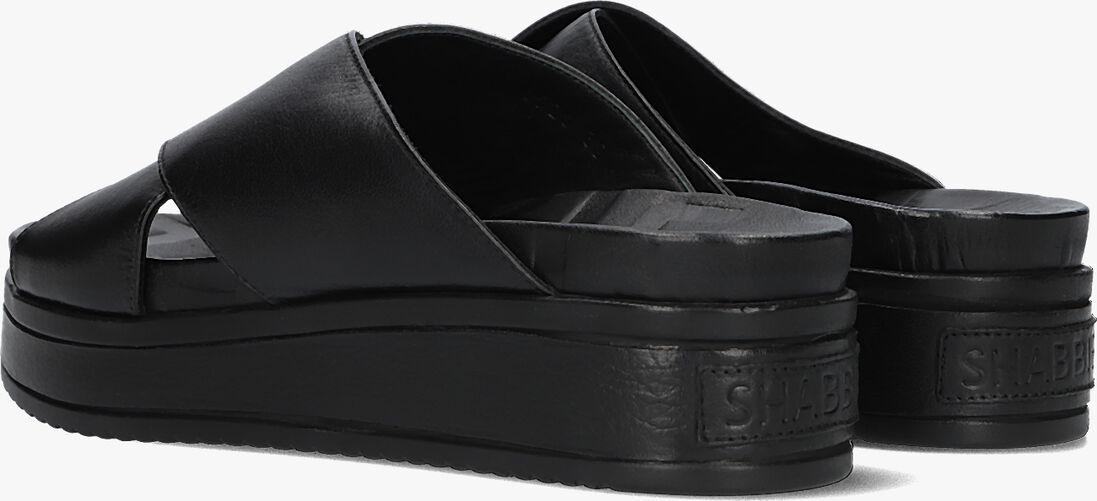 SHABBIES zwarte shabbies slippers 170020437 shs09020