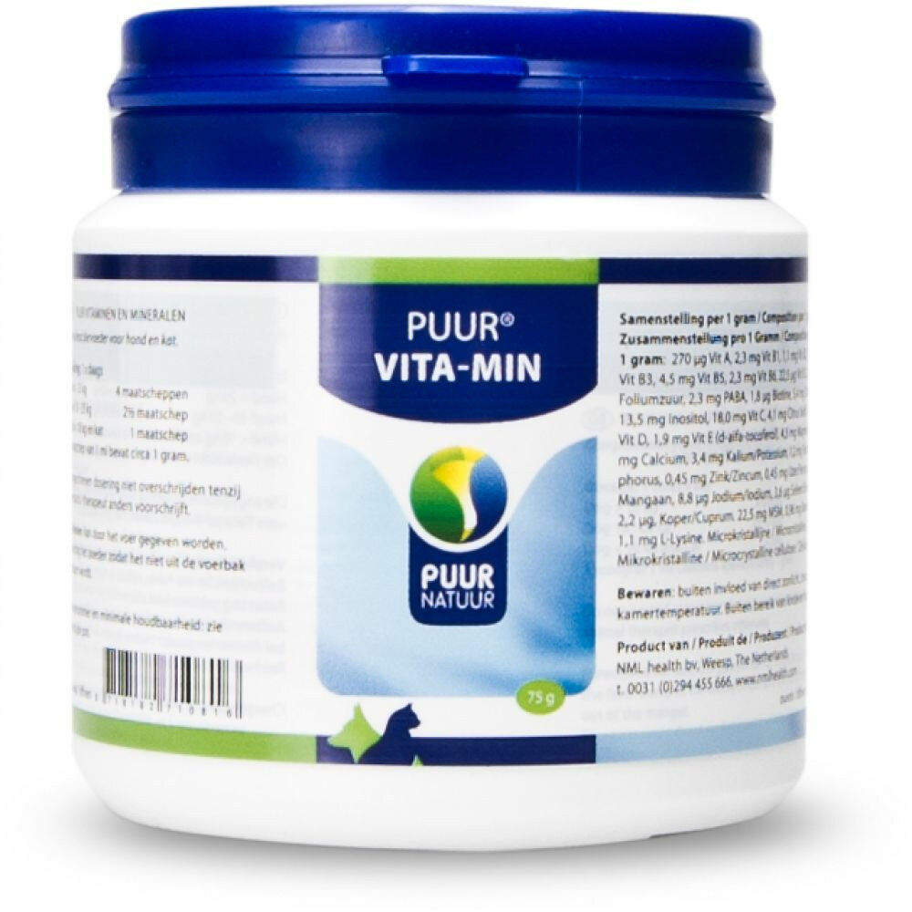 PUUR Vita-min Hond - Kat75 gr
