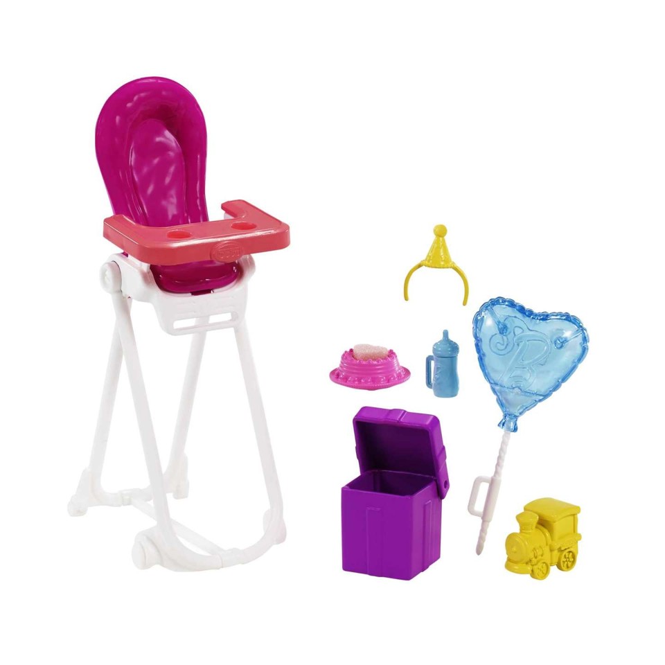 Barbie - Skipper Babysitters Doll and Playset - Feeding Chair 1 (GRP40)