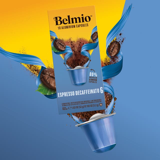 Belmio Espresso Decaffeinato kaffekapsler til Nespresso (10 stk.)