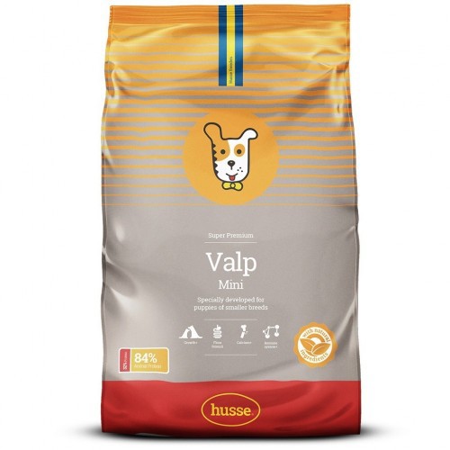 Husse Valp Mini Ração para Cachorro, Sabor Frango