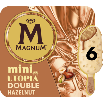 Magnum Mini IJs Utopia Double Hazelnut 6 x 55 ml