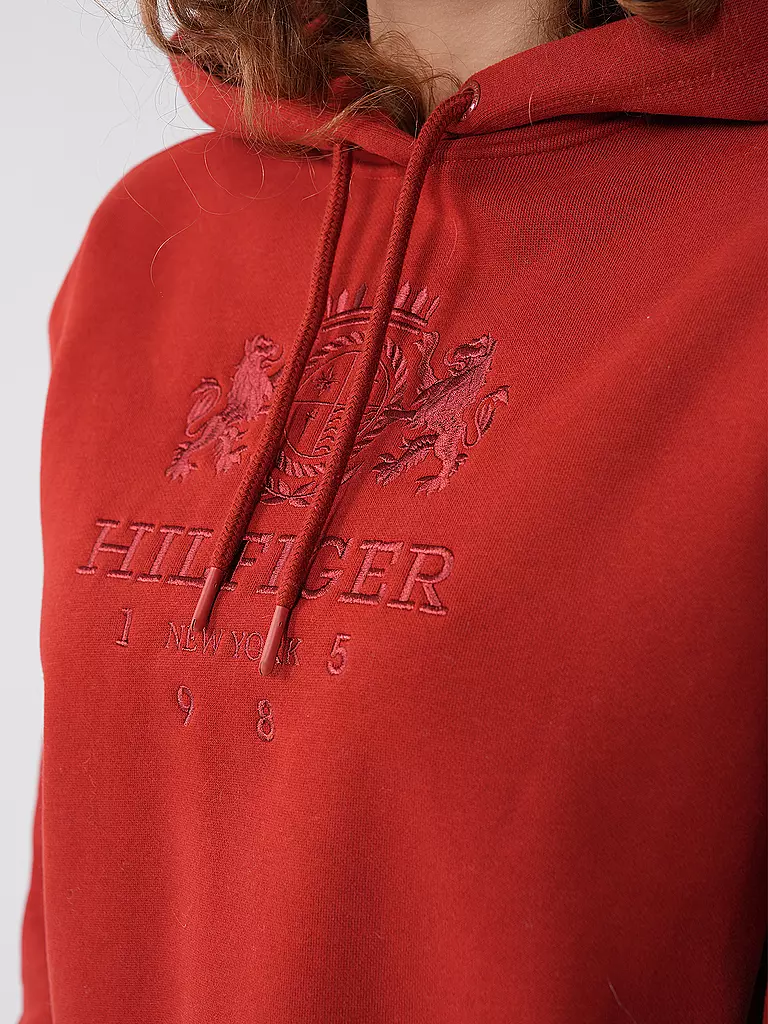 TOMMY HILFIGER Kapuzenpullover - Hoodie rot
