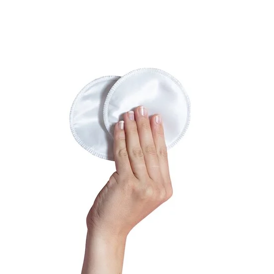 Coussinets d'allaitement lavables en soie naturelle   Blanc        de               Carriwell