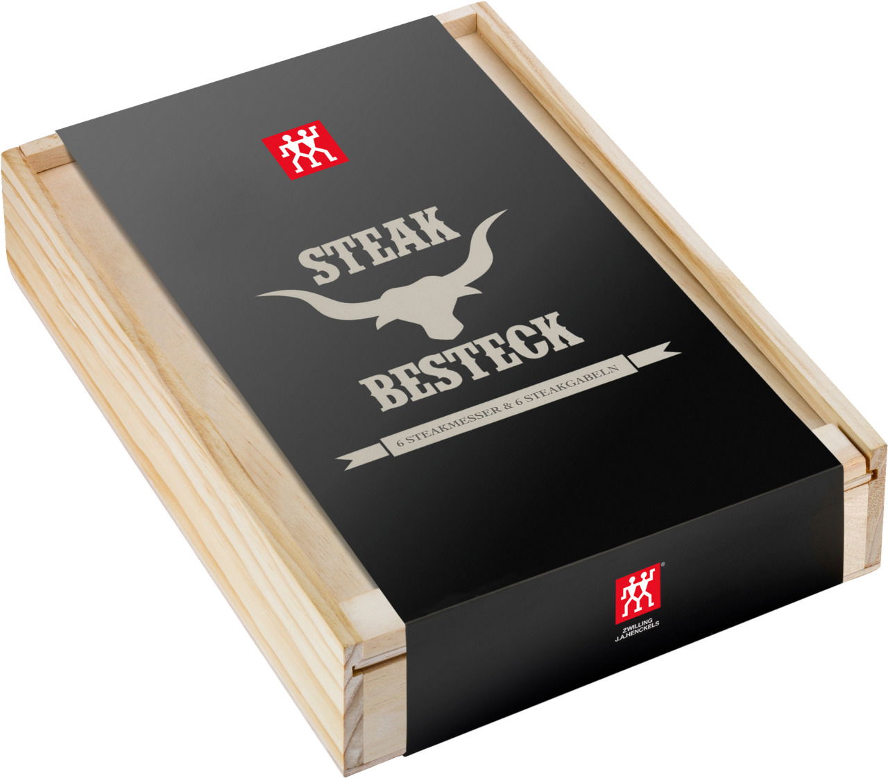 ZWILLING Steakbesteck 12-tlg in Holzbox STEAKSET