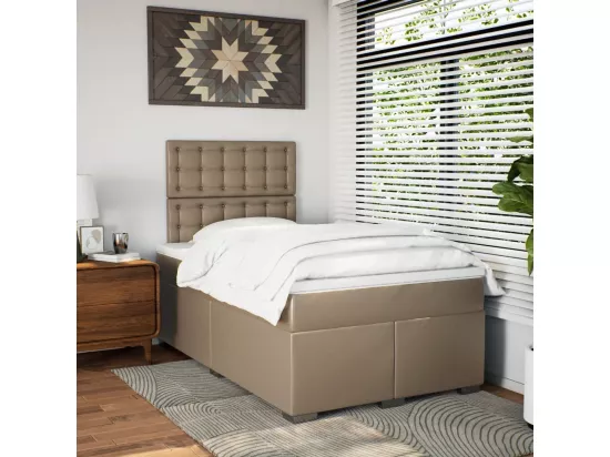Sommier tapissier avec matelas Cappuccino 120x200 cm