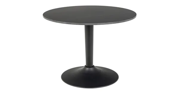 Salontisch Malta rund Keramik schwarz matt 60 x 45 x 60 cm