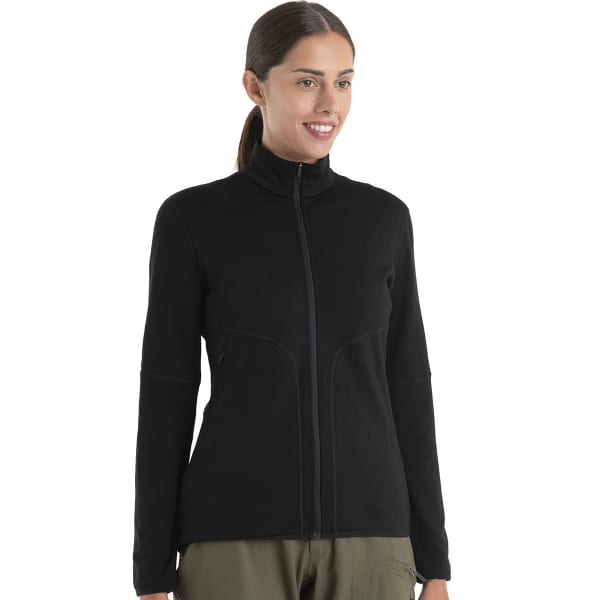 Veste polaire randonnée ICEBREAKER W MER 560 REALFLEECE ELEMENTAL II LS Z BLACK