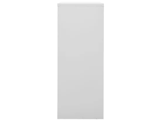 Armoire de bureau Gris clair 90x40x102 Acier