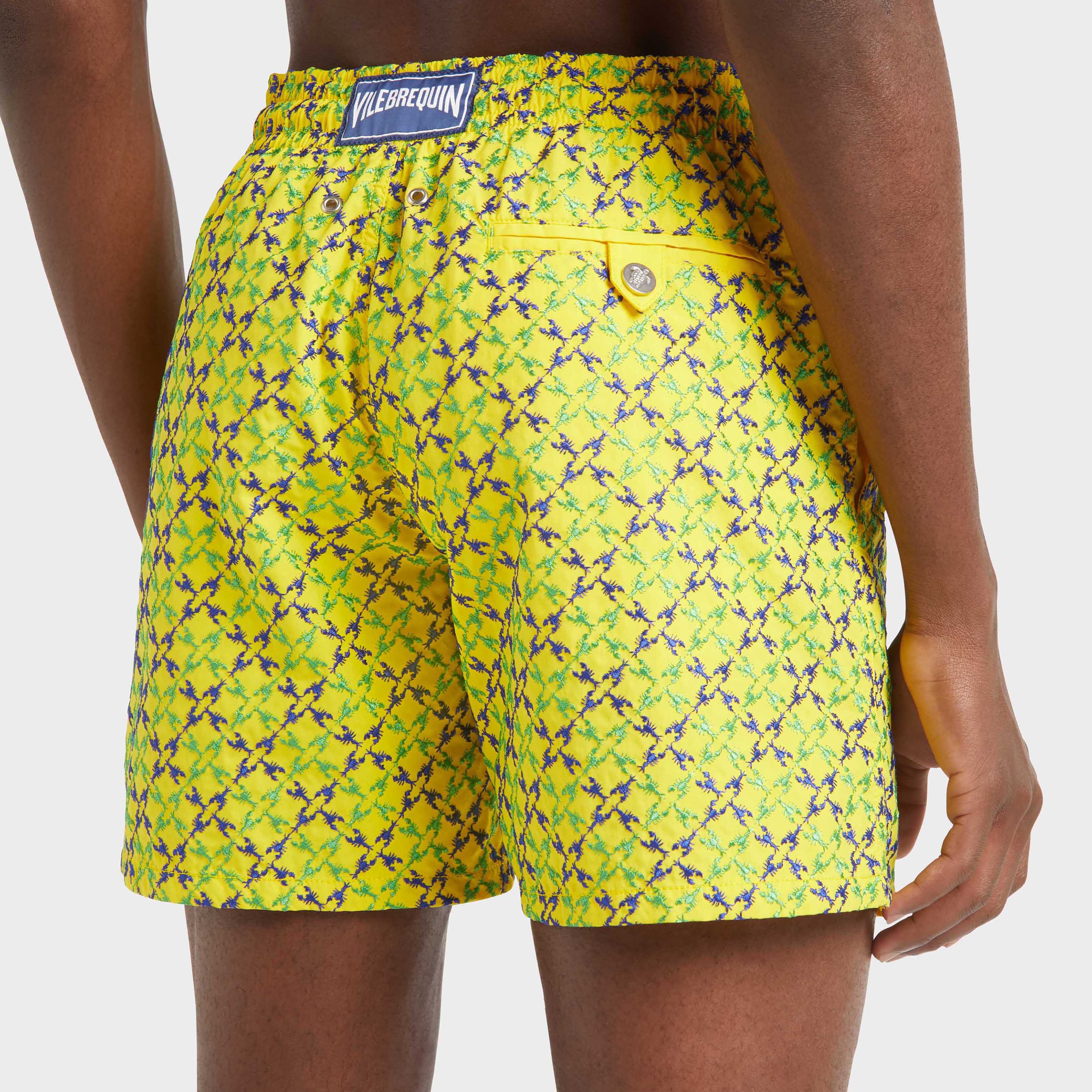 Maillot de bain homme brodé Homard Pixel - Edition Limitée