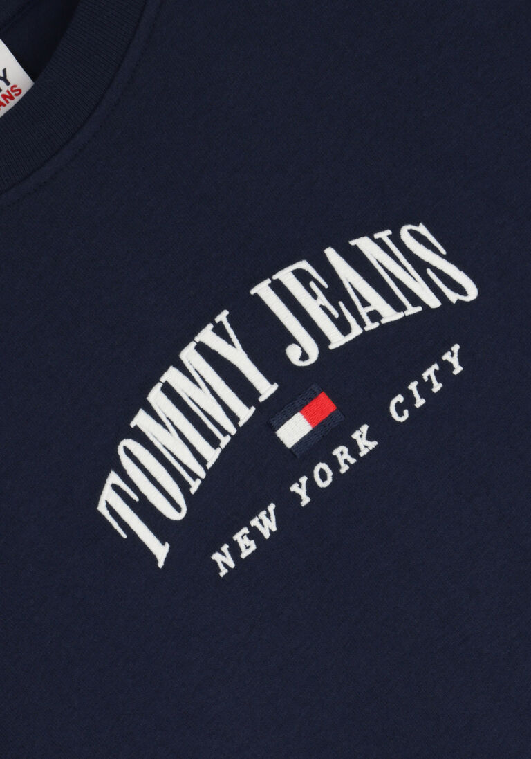 TOMMY JEANS donkerblauwe tommy jeans t-shirt tjm clsc small varsity tee