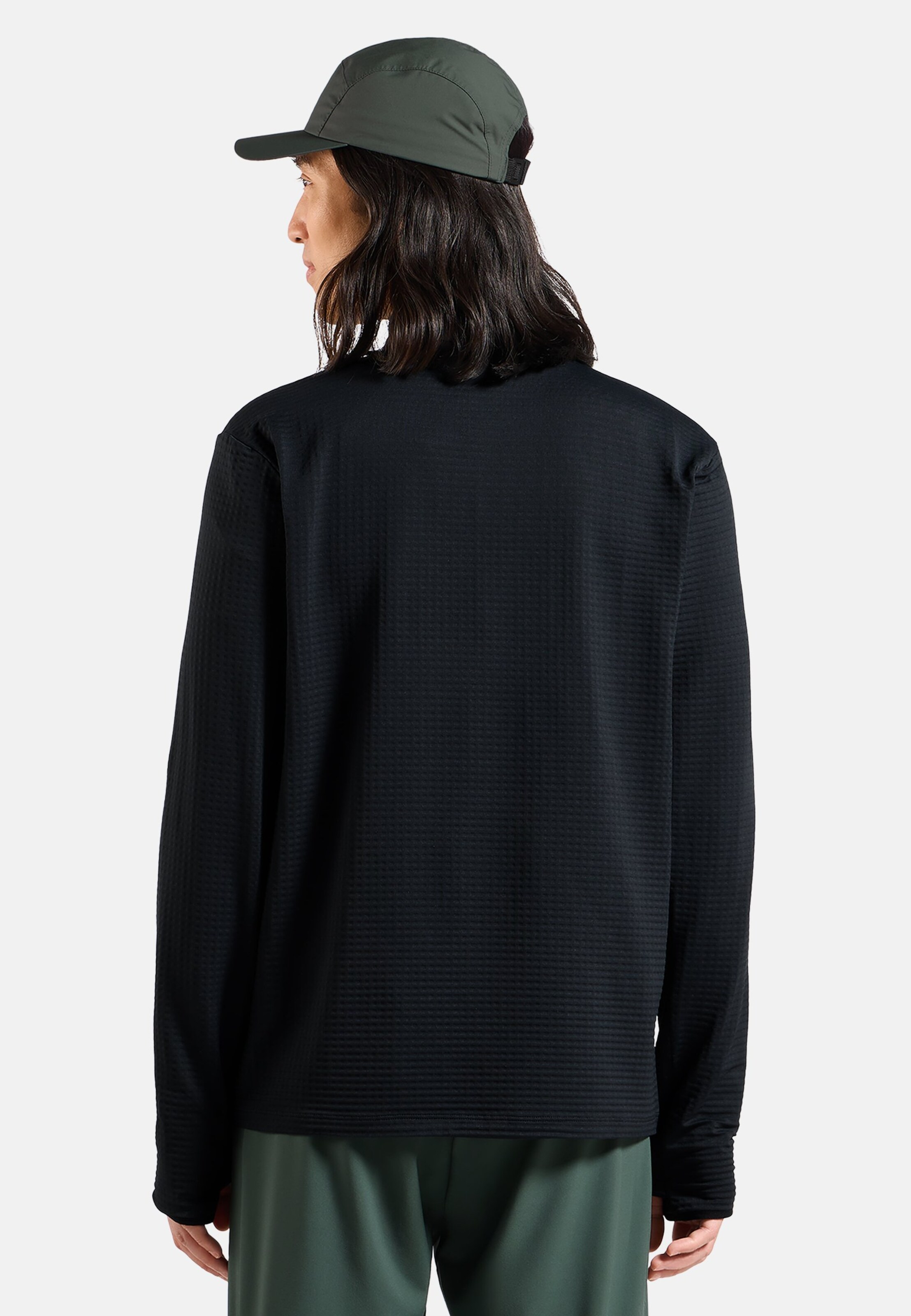 Essentials Thermal Laufshirt mit Halbreissverschluss in black