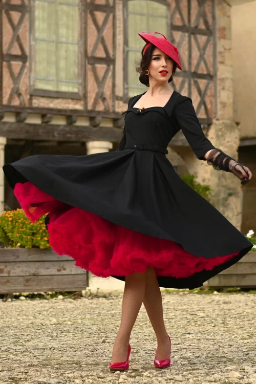 Topvintage Boutique Collection The Penelope petticoat in ravishing rood