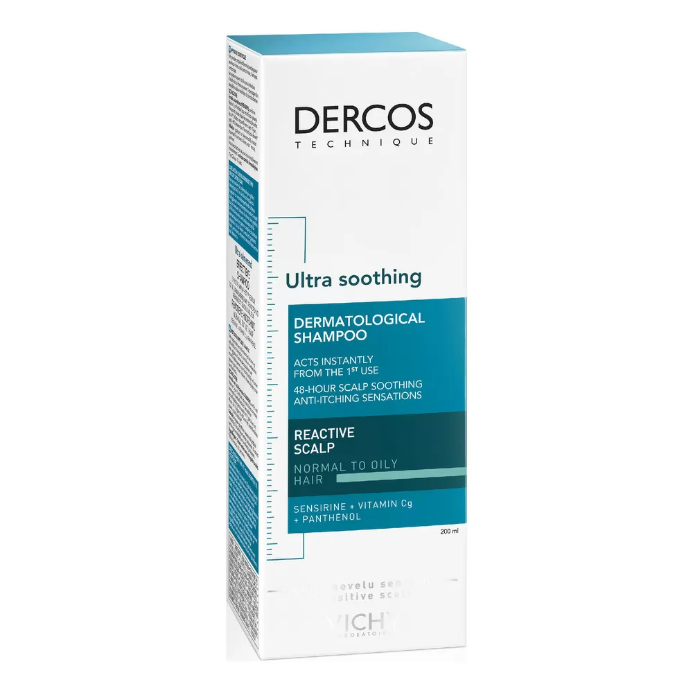 Vichy Dercos Ultra Soothing Shampoo Normal/Oily Hair - 200 ml.