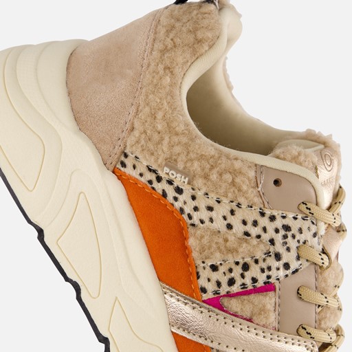 POSH by Poelman Teddy Sneakers roze