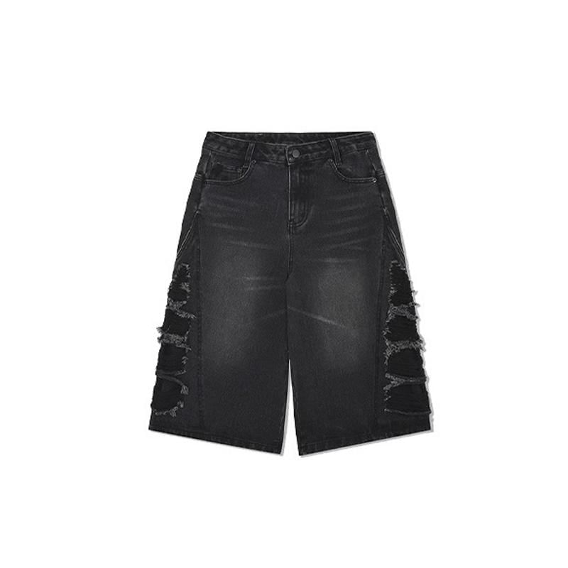 Zentrus - Mid Rise Washed Denim Shorts