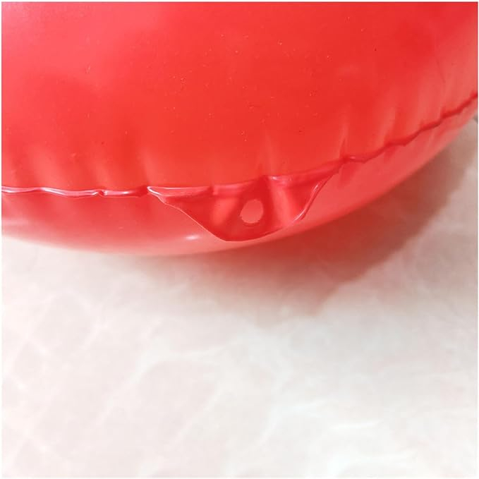(77x43cm) Aufblasbare Baywatch Rettungsboje Fasnachts Kostüm Zubehör Motto Party Accessoire Foto Requisite - Rot