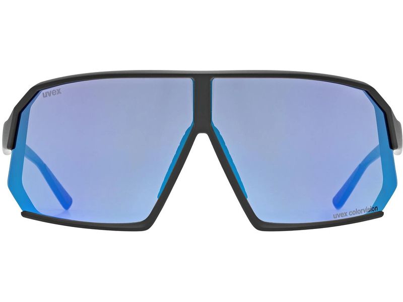uvex Sportbrille Sportstyle 237 CV, S2 Black matt/Buzzy blu Sportbrille