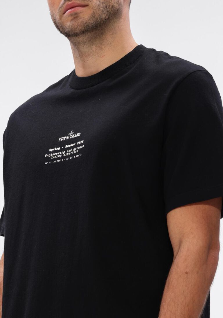 zwarte stone island t-shirt ss t-shirt s0285