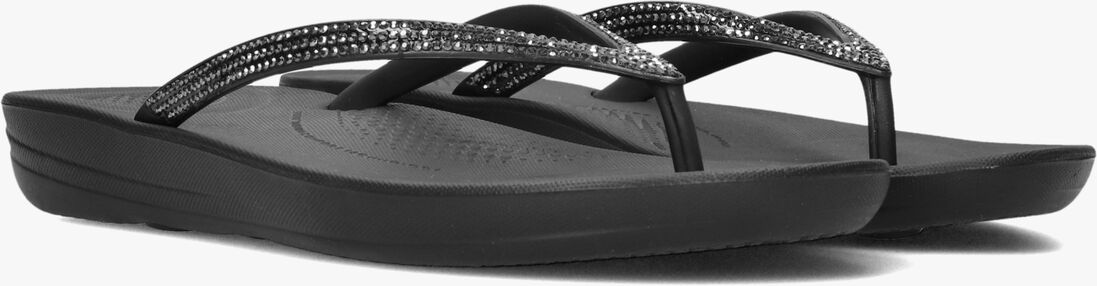 zwarte fitflop teenslippers iqushion sparkle
