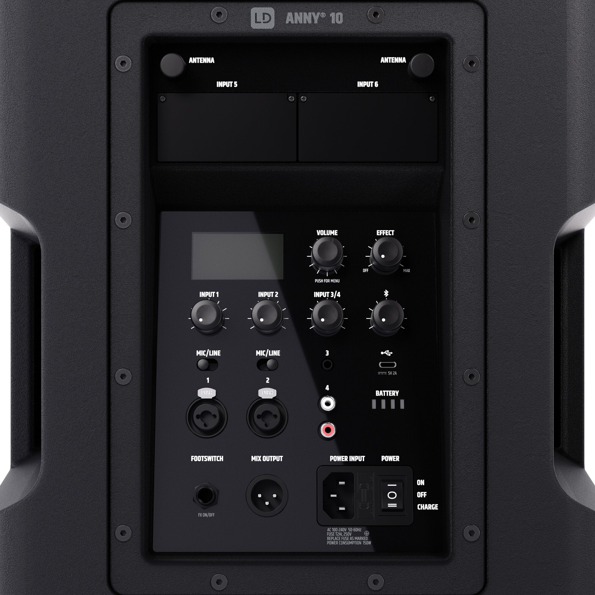 LD Systems Anny 10 draagbaar 10 inch PA-systeem, met accu