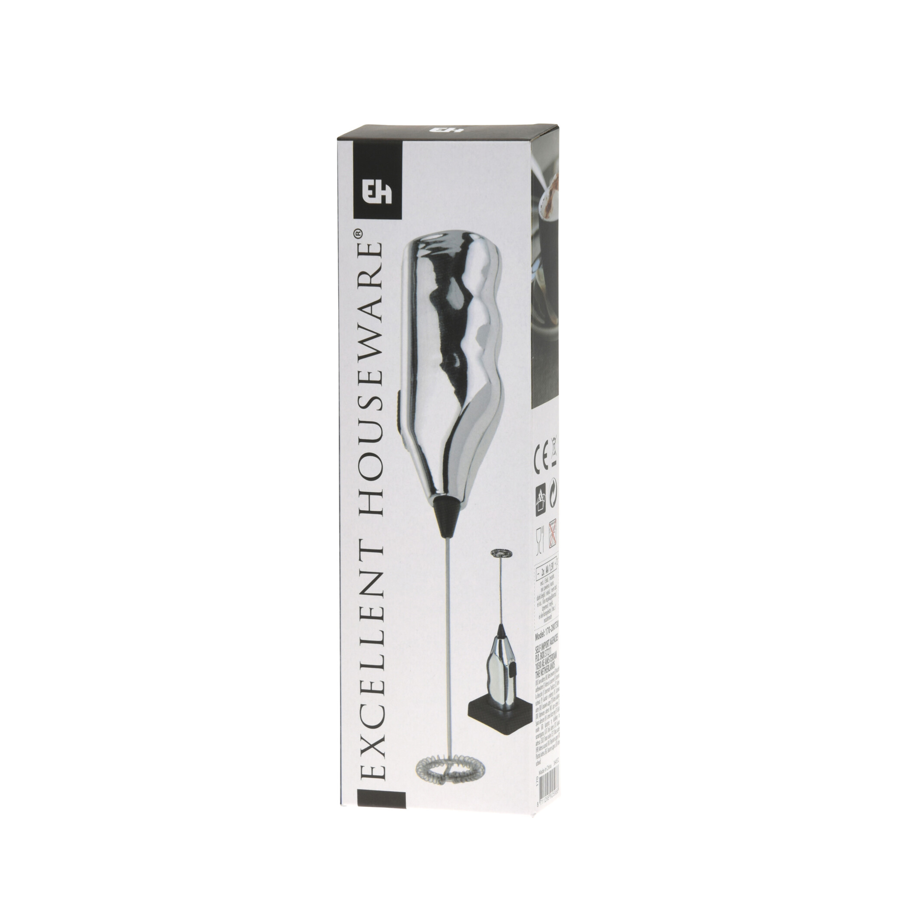 Milchaufschäumer 20 cm silber